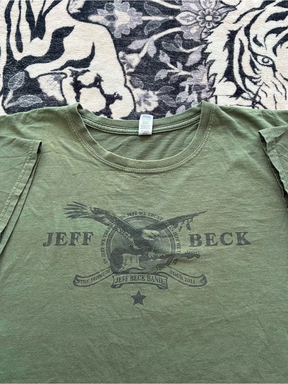 B1B - JEFF BECK BAND DOUBLE SIDES 2011 TOUR ROCK T SHIRT